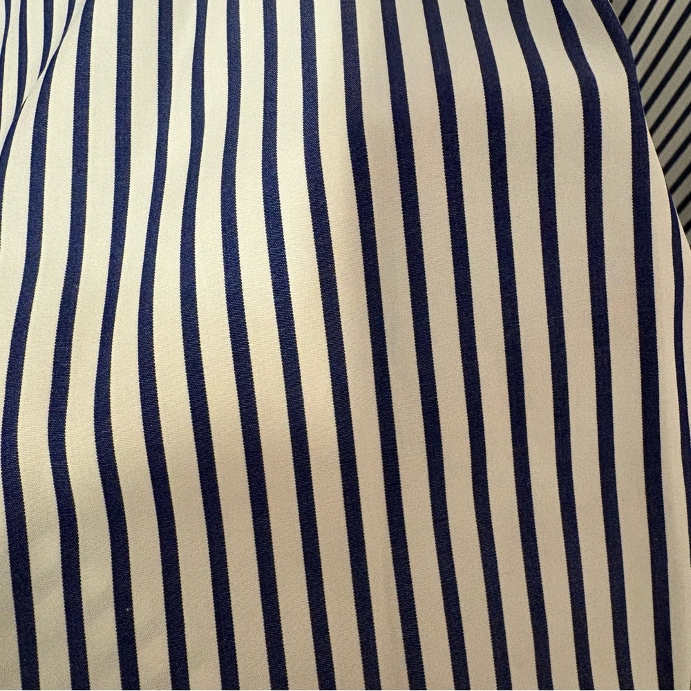 Jos. A. Bank Navy and White Stripe Dress Shirt - Picture 6 of 10